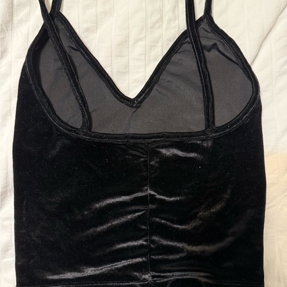 Brandy Melville Black Velvet Camisole - Picture 2 of 4